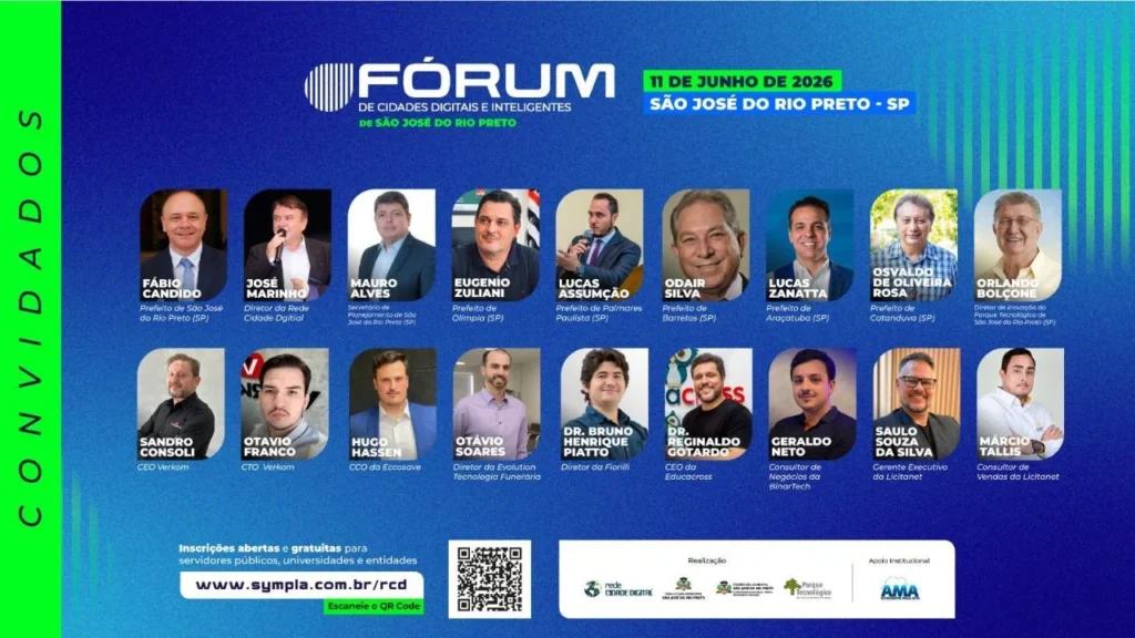 Fórum de Cidades Inteligentes em São José do Rio Preto reúne 70 municípios para debater inovação